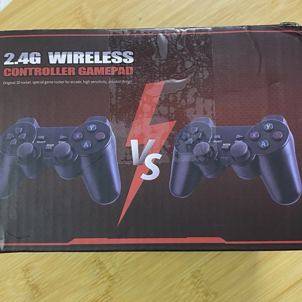 MSCFIT‎ retro game console 2.4G wireless controllers, game pad, arcade, Black